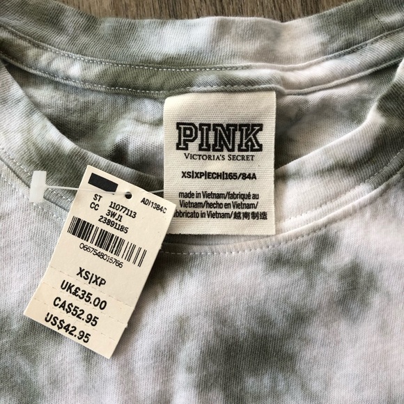 Tie Dye Victoria Secret PINK Long Sleeve Shirt - Picture 4 of 4